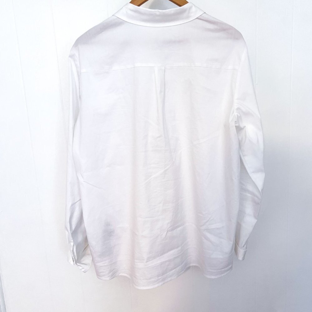 Gerry Weber white shirt with ribbon side trim Size 14 - Picture 4 of 9